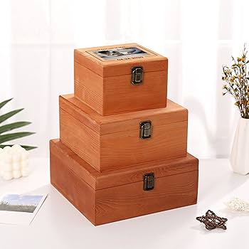 Amazon.com: Cooayyaooc Personalized Memory Box with Photo